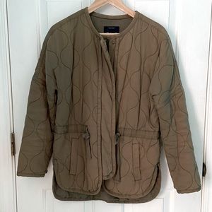 Madewell Quilted Cinched Waist Jacket